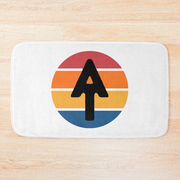 Item preview, Appalachian Trail logo in black with colorful striped background designed and sold by Deedy  Studio.