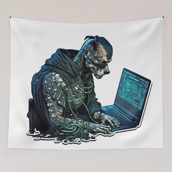 Item preview, CyberPunk Pitbull #9 designed and sold by OregonArtForAll.