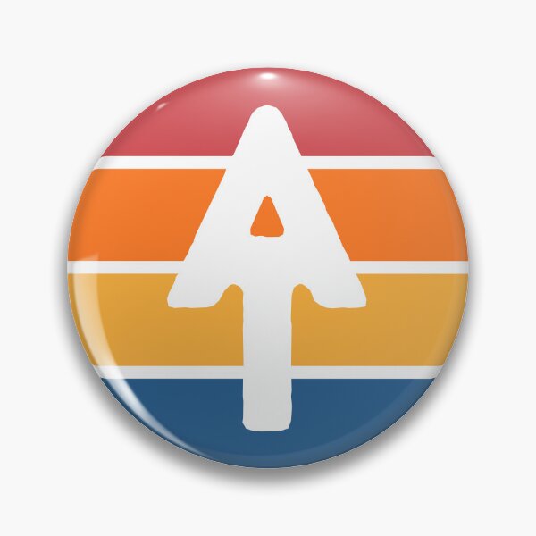 Item preview, Appalachian Trail logo in white with colorful striped background designed and sold by Deedy  Studio.