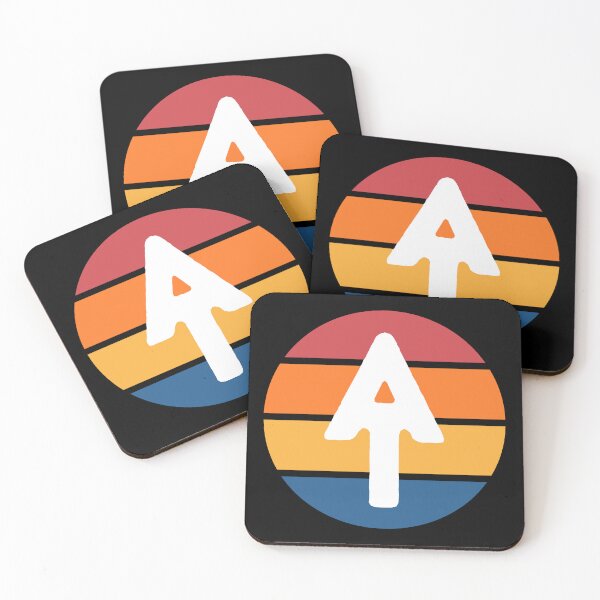 Item preview, Appalachian Trail logo in white with colorful striped background designed and sold by Deedy  Studio.