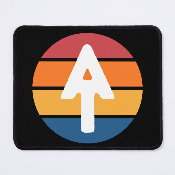 Item preview, Appalachian Trail logo in white with colorful striped background designed and sold by Deedy Studio.