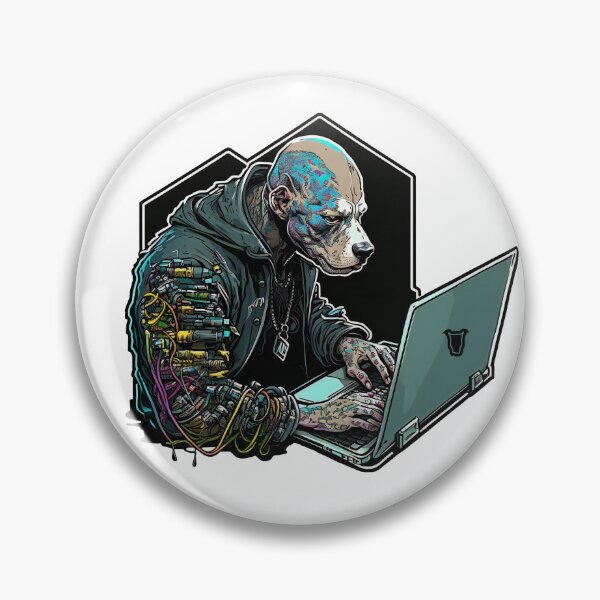 Artikelvorschau, CyberPunk-Pitbull Nr. 10 entworfen und verkauft von OregonArtForAll.