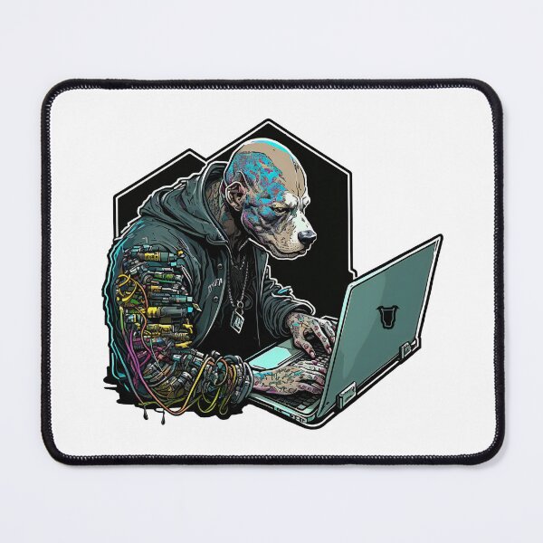 Item preview, CyberPunk Pitbull #10 designed and sold by OregonArtForAll.