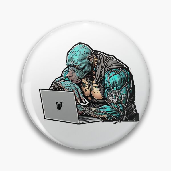 Artikelvorschau, Cyberpunk-Pitbull Nr. 11 entworfen und verkauft von OregonArtForAll.