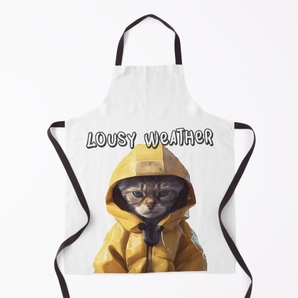 Item preview, Cat in Raincoat Lousy Weather Gift designed and sold by TeeArtistry.