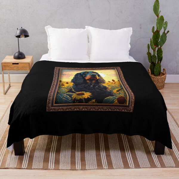 Item preview, Gordon Setter Sunflower Painting Adorable Dog designed and sold by rafaeltto.