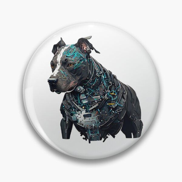 Artikelvorschau, CyberPunk-Pitbull Nr. 13 entworfen und verkauft von OregonArtForAll.