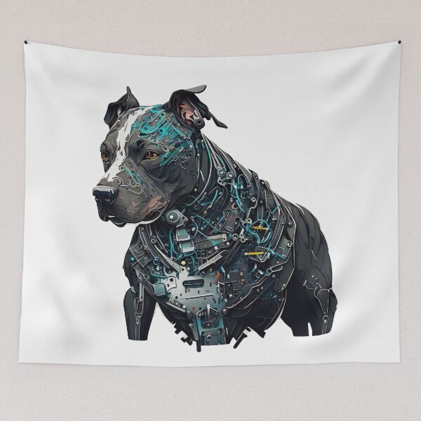Item preview, CyberPunk Pitbull #13 designed and sold by OregonArtForAll.