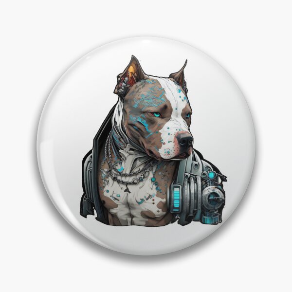Artikelvorschau, CyberPunk-Pitbull Nr. 14 entworfen und verkauft von OregonArtForAll.