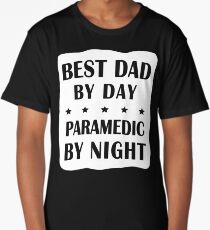 Paramedic Father Birthday - Best Dad, Night Shift Long T-Shirt