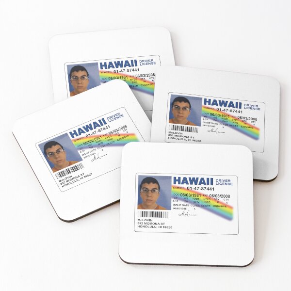 Item preview, Mclovin fake id - Hawaiian driver's license designed and sold by StoneGAS.