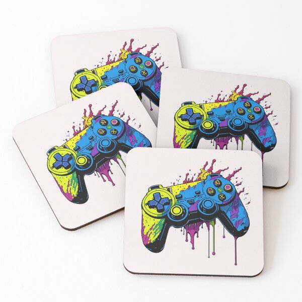 Artikelvorschau, Splash-Art-Gamecontroller entworfen und verkauft von Grimspencilart.