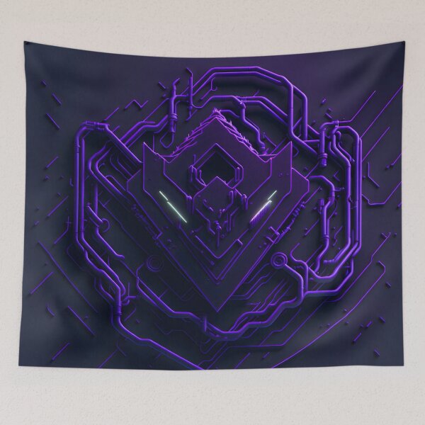 Item preview, "Purple Circuit: A Cyberpunk Logo of the Future" designed and sold by z1r1us.