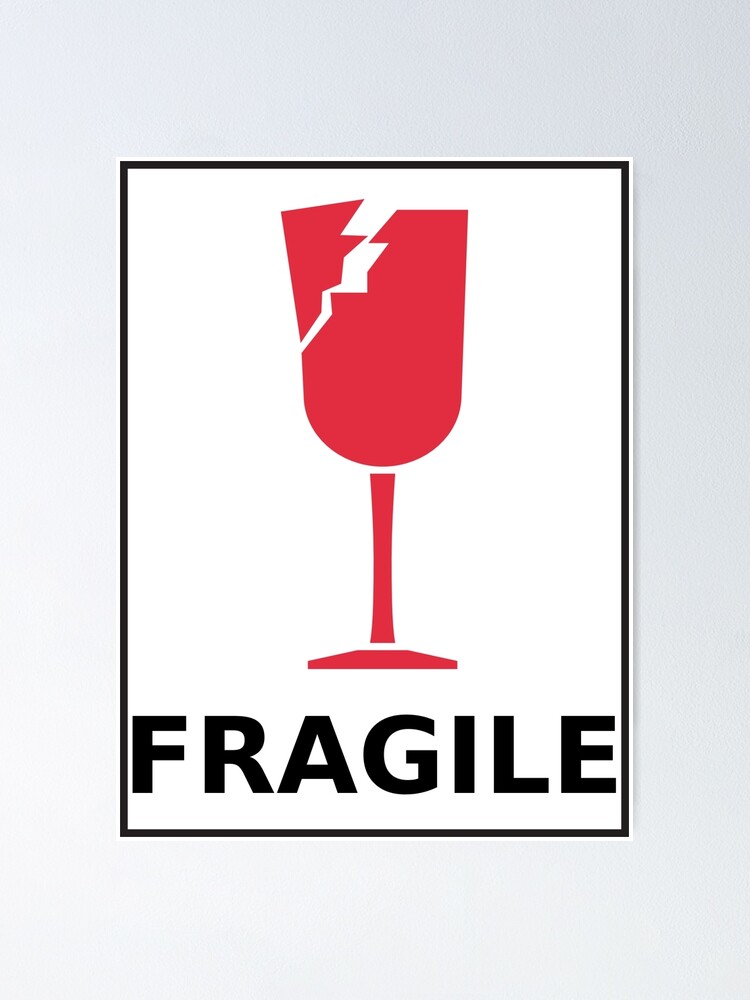 Fragile, Broken Glass Stickers