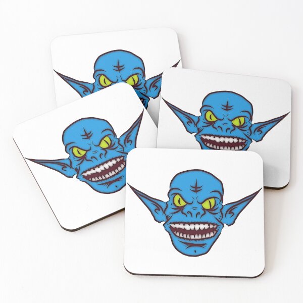 Item preview, blue goblin face designed and sold by Crystelstoree.