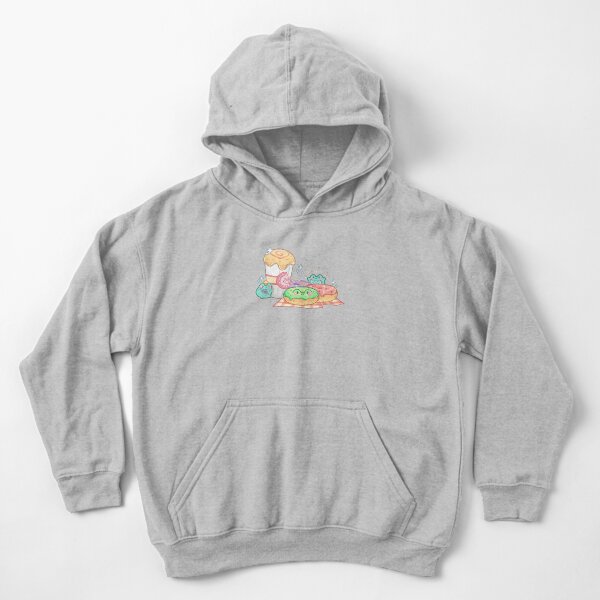 Froggie Donut Cafeteria Kids Pullover Hoodie