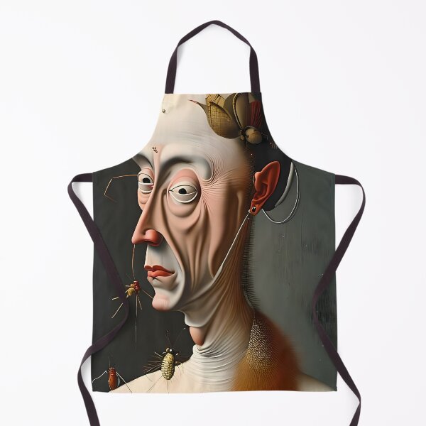 Item preview, Blurring Reality - A Surreal Portrait of a Man with Insect Company designed and sold by GalihDA.