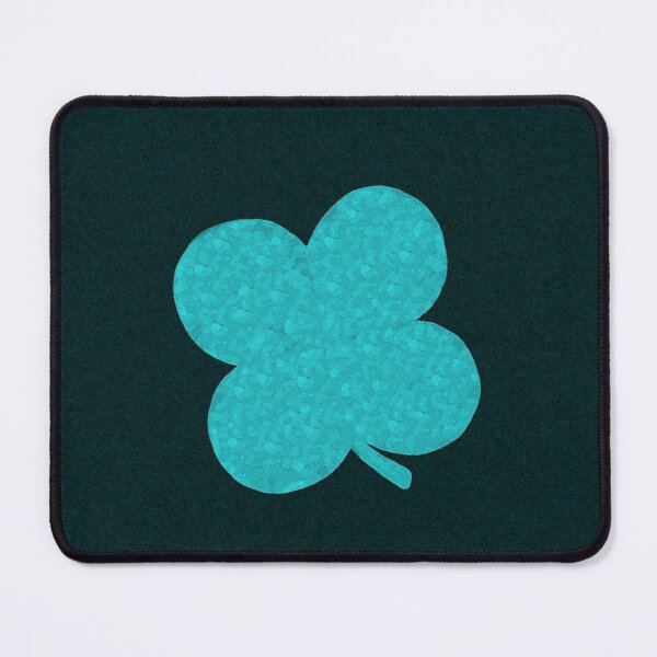 Item preview, Lucky 4 Leaf Clover Aqua and Green St. Patrick's Day Irish Luck designed and sold by kattakitty.