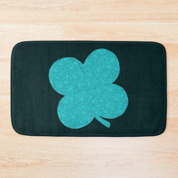 Item preview, Lucky 4 Leaf Clover Aqua and Green St. Patrick's Day Irish Luck designed and sold by kattakitty.