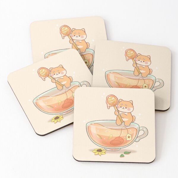 Item preview, Shiba Honey Tea Cup T-Shirt designed and sold by Kukookat.