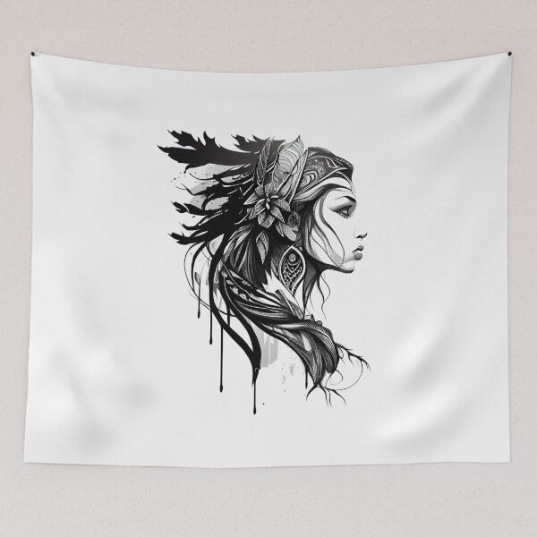 Item preview, Tribal Woman designed and sold by ShadowAndSlate.