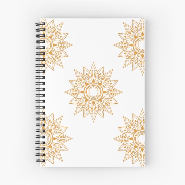 Item preview, Flower patterns gold on white  designed and sold by Chaoticzarts.