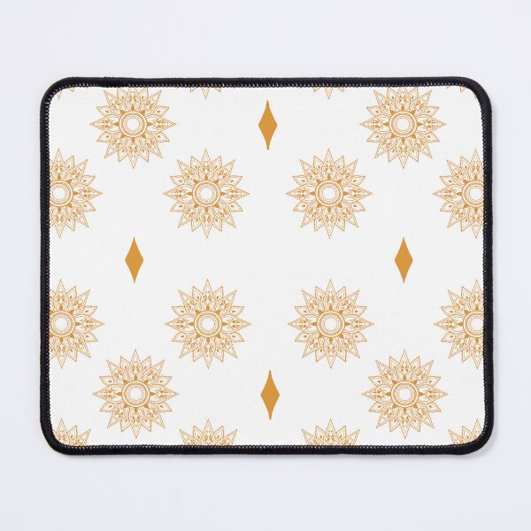 Item preview, Flower patterns gold on white  designed and sold by Chaoticzarts.