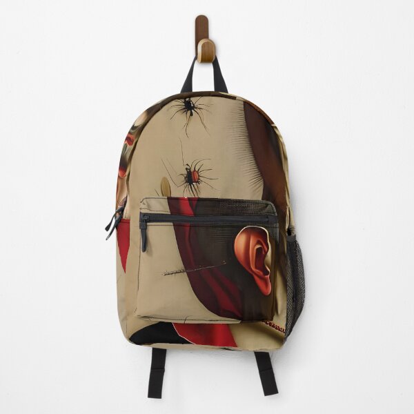 Item preview, Grotesque Realism - A Surrealist Painting of a Severe Man with Insects designed and sold by GalihDA.