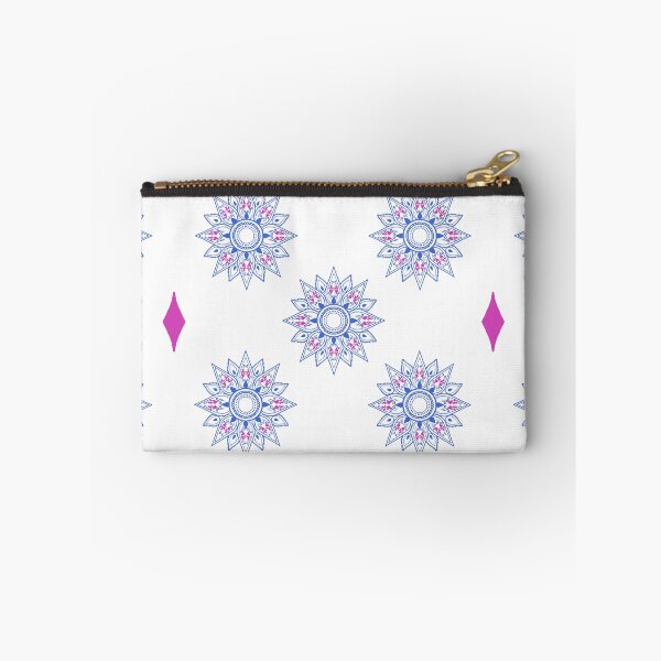 Item preview, Flower patterns blue on white designed and sold by Chaoticzarts.