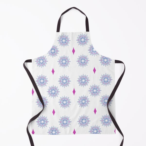 Item preview, Flower patterns blue on white designed and sold by Chaoticzarts.