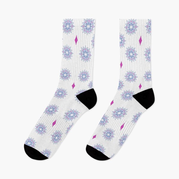 Item preview, Flower patterns blue on white designed and sold by Chaoticzarts.
