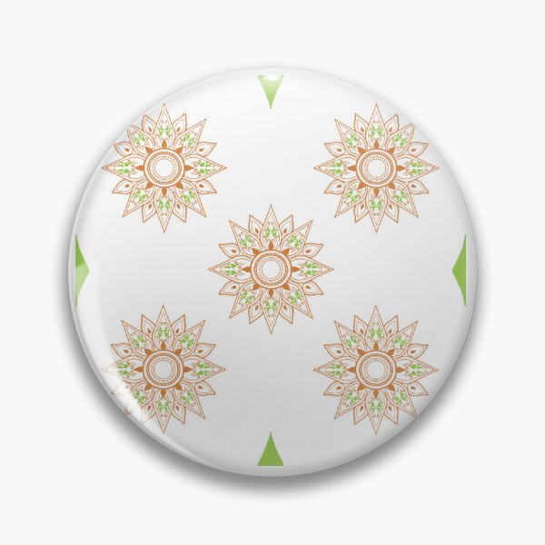 Item preview, Flower patterns orange on white designed and sold by Chaoticzarts.