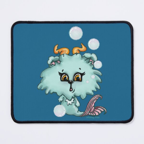 Item preview, kitty being a bit fishy designed and sold by Whimsy Pose Illustrations.