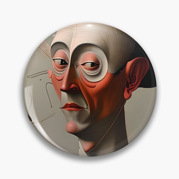 Item preview, The Disturbing Portrait of a Man - Exploring the Surreal and Grotesque Forms designed and sold by GalihDA.