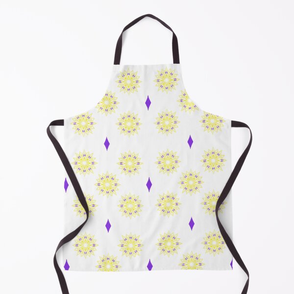 Item preview, Flower patterns yellow on white designed and sold by Chaoticzarts.