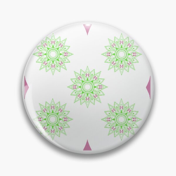 Item preview, Flower patterns green on white designed and sold by Chaoticzarts.