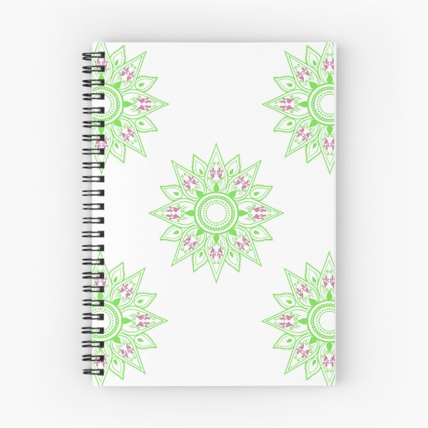 Item preview, Flower patterns green on white designed and sold by Chaoticzarts.