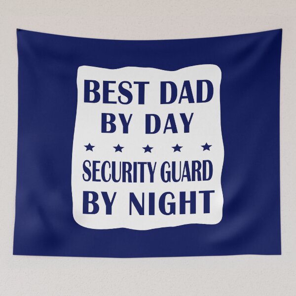 Item preview, Security Guard Father - Best Dad, Night Shift Work  designed and sold by smily-tees.