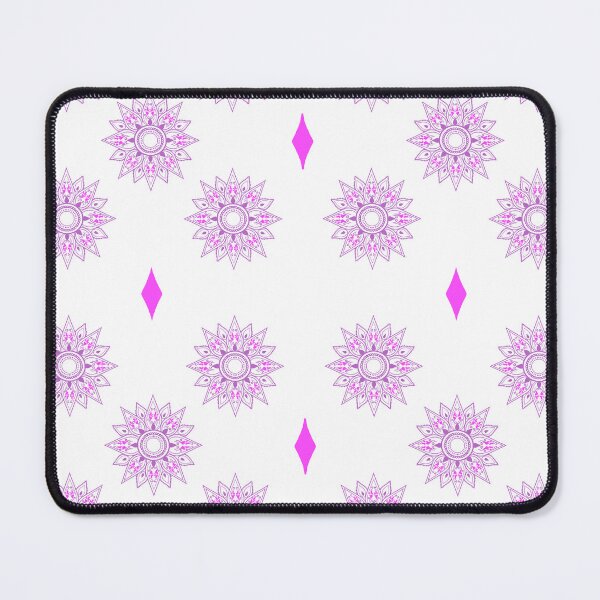Item preview, Flower patterns purple on white designed and sold by Chaoticzarts.