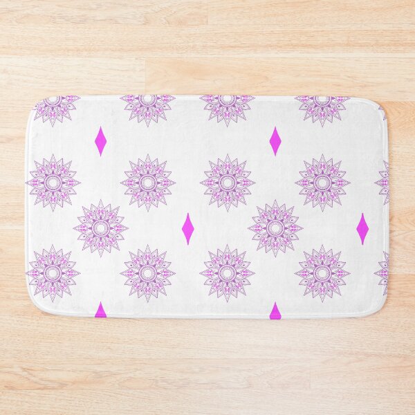 Item preview, Flower patterns purple on white designed and sold by Chaoticzarts.