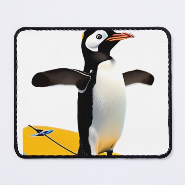 Item preview, Penguin Thrills: Noot Noot on a Surfboard!" designed and sold by Style Sanctuary.