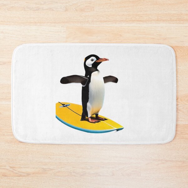 Item preview, Penguin Thrills: Noot Noot on a Surfboard!" designed and sold by Style Sanctuary.
