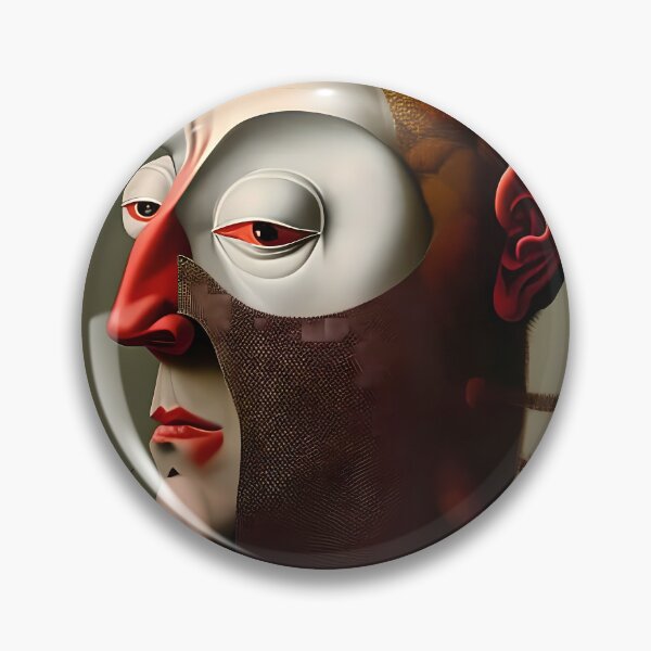 Item preview, The Inhuman Countenance - A Surreal Portrait with Insects and Grotesque Elements designed and sold by GalihDA.