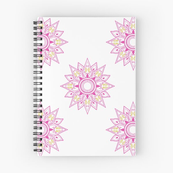 Item preview, Flower patterns magenta on white designed and sold by Chaoticzarts.