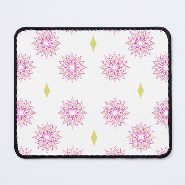 Item preview, Flower patterns magenta on white designed and sold by Chaoticzarts.