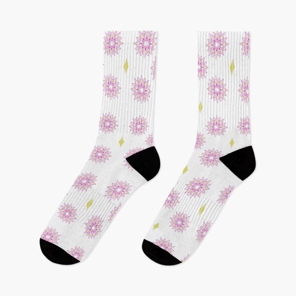 Item preview, Flower patterns magenta on white designed and sold by Chaoticzarts.