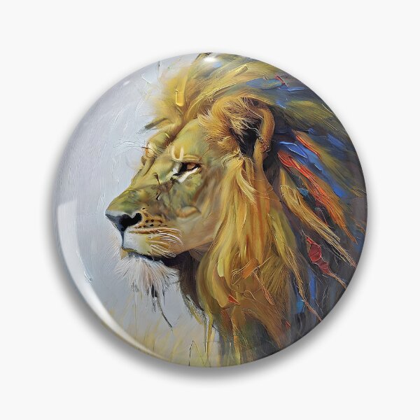 Item preview, Portrait of a wild lion designed and sold by bogfl.