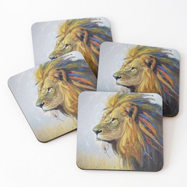 Item preview, Portrait of a wild lion designed and sold by bogfl.