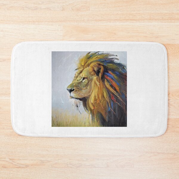Item preview, Portrait of a wild lion designed and sold by bogfl.