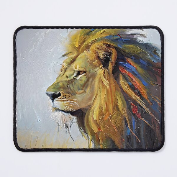 Item preview, Portrait of a wild lion designed and sold by bogfl.
